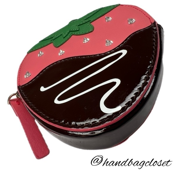 Kate Spade Crème De La Crème Strawberry 🍓🍓🍓 Coin Purse Bag - Picture 1 of 13